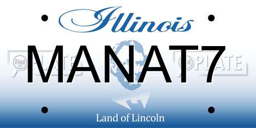 MANAT7 Illinois License Plate