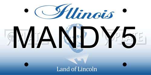MANDY5 Illinois License Plate