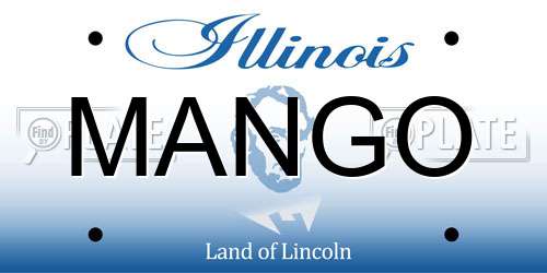 MANGO Illinois License Plate