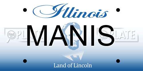 MANIS Illinois License Plate