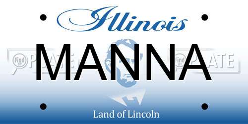MANNA Illinois License Plate