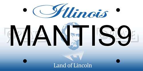 MANTIS9 Illinois License Plate
