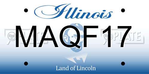 MAQF17 Illinois License Plate