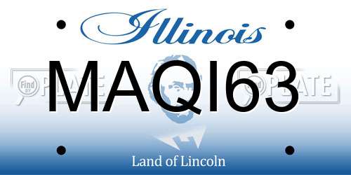 MAQI63 Illinois License Plate