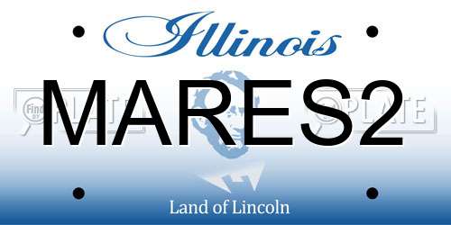 MARES2 Illinois License Plate