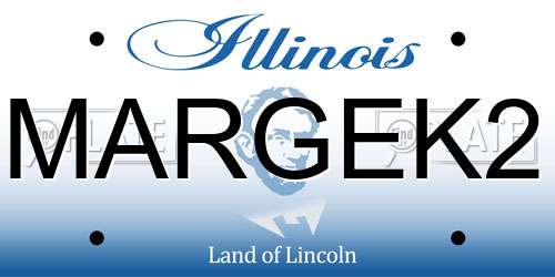 MARGEK2 Illinois License Plate