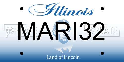 MARI32 Illinois License Plate