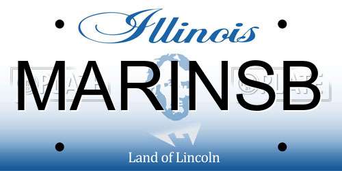 MARINSB Illinois License Plate