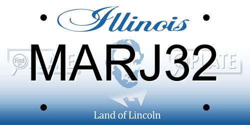MARJ32 Illinois License Plate