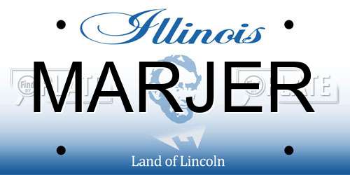 MARJER Illinois License Plate