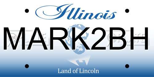 MARK2BH Illinois License Plate
