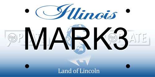 MARK3 Illinois License Plate