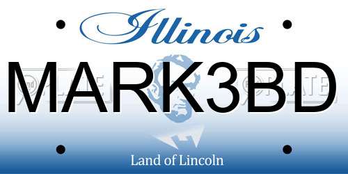 MARK3BD Illinois License Plate