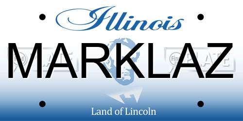 MARKLAZ Illinois License Plate