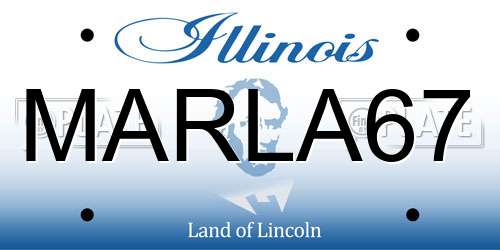 MARLA67 Illinois License Plate