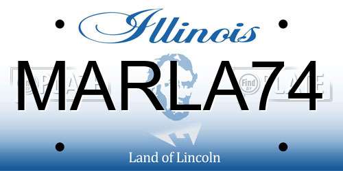 MARLA74 Illinois License Plate