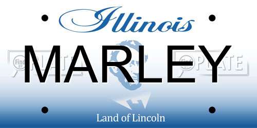 MARLEY Illinois License Plate
