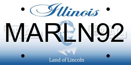 MARLN92 Illinois License Plate