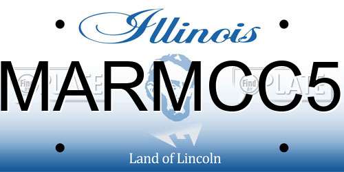 MARMCC5 Illinois License Plate
