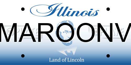 MAROONV Illinois License Plate