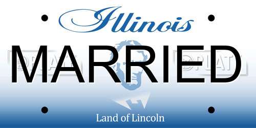 MARRIED Illinois License Plate