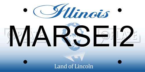 MARSEI2 Illinois License Plate
