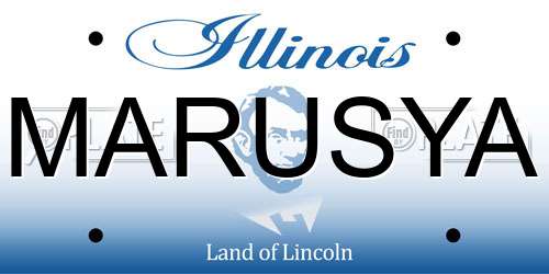 MARUSYA Illinois License Plate