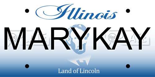 MARYKAY Illinois License Plate