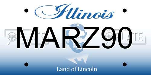 MARZ90 Illinois License Plate