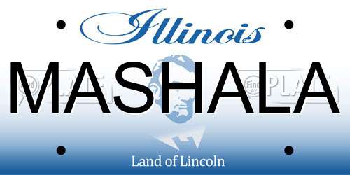 MASHALA Illinois License Plate