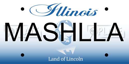 MASHLLA Illinois License Plate