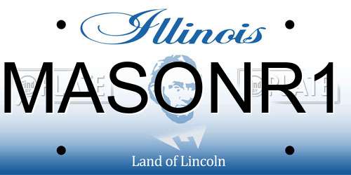 MASONR1 Illinois License Plate