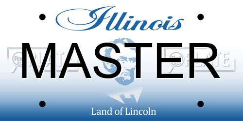 MASTER Illinois License Plate