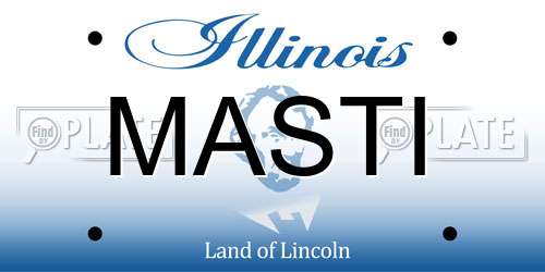 MASTI Illinois License Plate