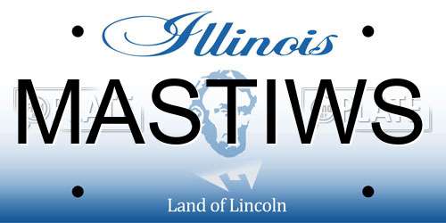 MASTIWS Illinois License Plate