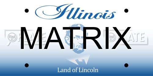 MATRIX Illinois License Plate