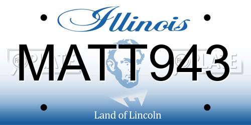 MATT943 Illinois License Plate