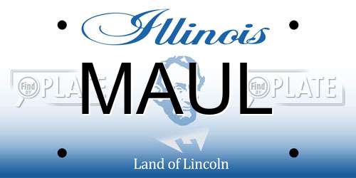 MAUL Illinois License Plate