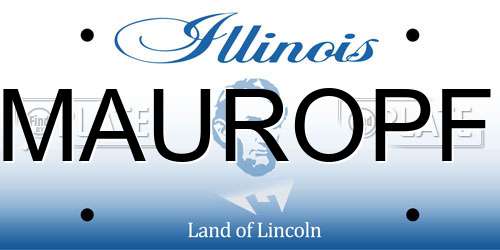 MAUROPF Illinois License Plate