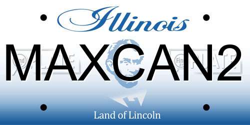 MAXCAN2 Illinois License Plate