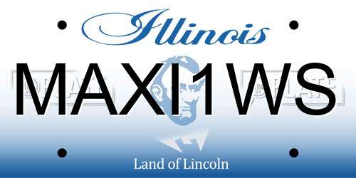 MAXI1WS Illinois License Plate