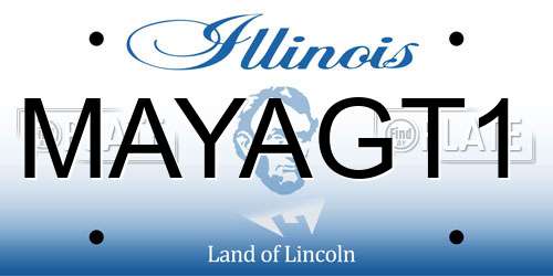 MAYAGT1 Illinois License Plate