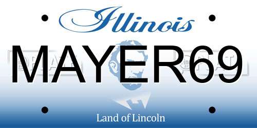MAYER69 Illinois License Plate