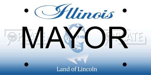MAYOR Illinois License Plate