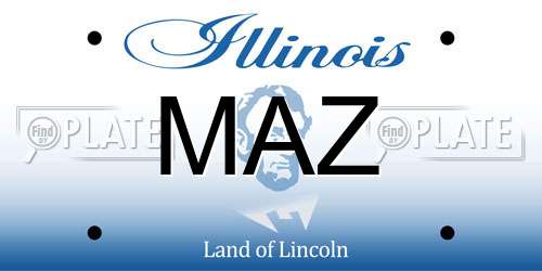 MAZ Illinois License Plate