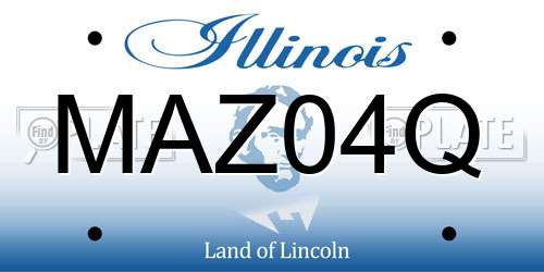 MAZ04Q Illinois License Plate