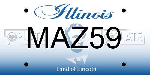MAZ59 Illinois License Plate