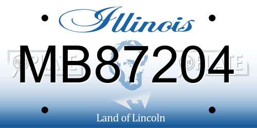 MB87204 Illinois License Plate