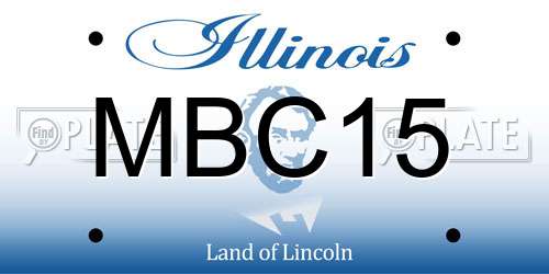 MBC15 Illinois License Plate