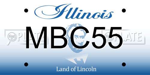 MBC55 Illinois License Plate